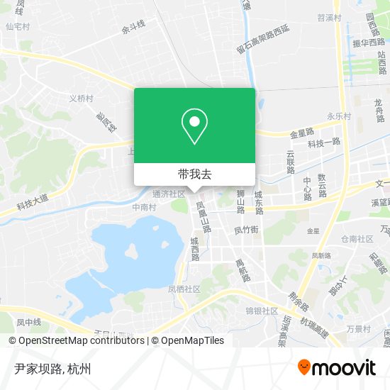 尹家坝路地图