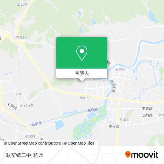 瓶窑镇二中地图