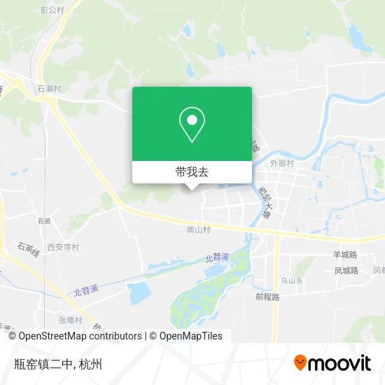 瓶窑镇二中地图