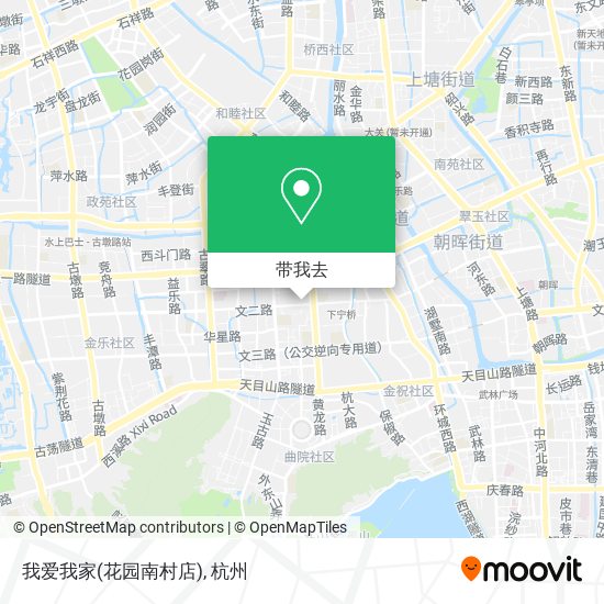 我爱我家(花园南村店)地图