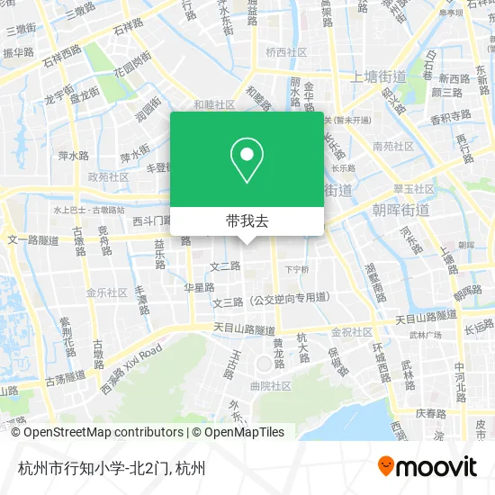 杭州市行知小学-北2门地图
