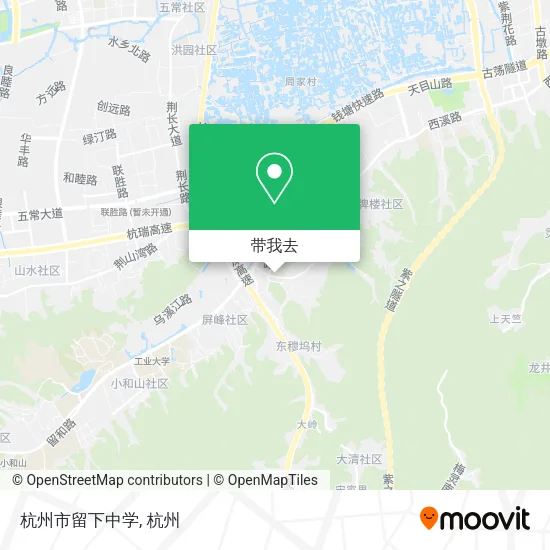 杭州市留下中学地图
