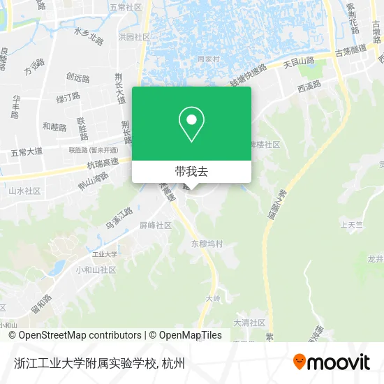 浙江工业大学附属实验学校地图
