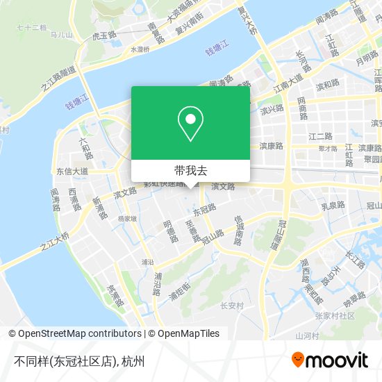 不同样(东冠社区店)地图