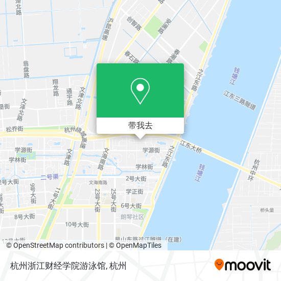杭州浙江财经学院游泳馆地图