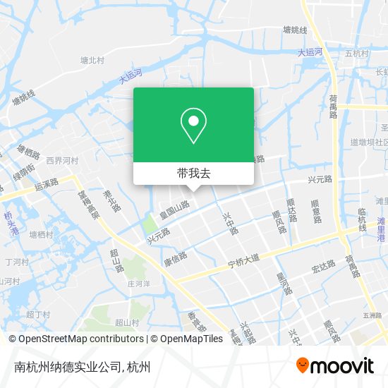 南杭州纳德实业公司地图