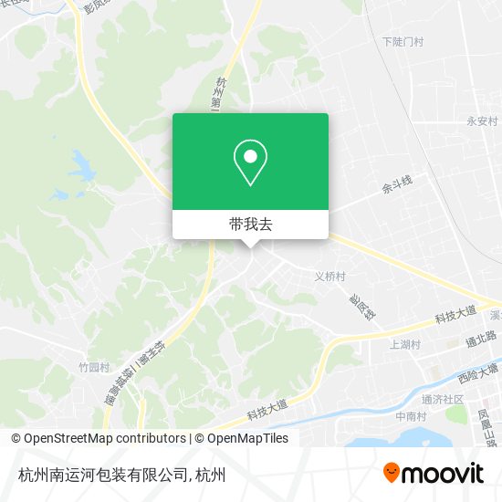 杭州南运河包装有限公司地图