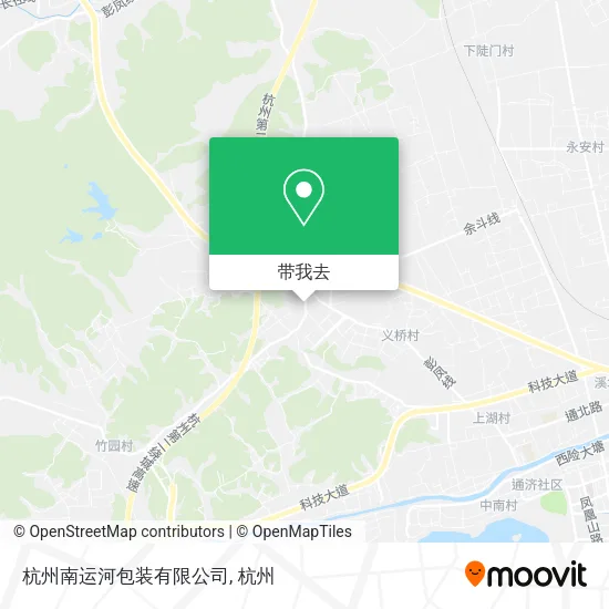 杭州南运河包装有限公司地图