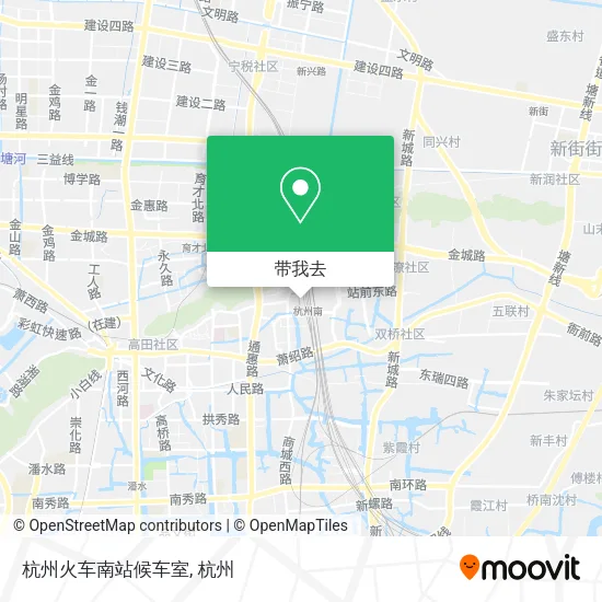 杭州火车南站候车室地图