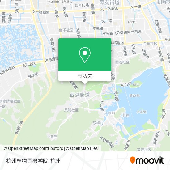 杭州植物园教学院地图