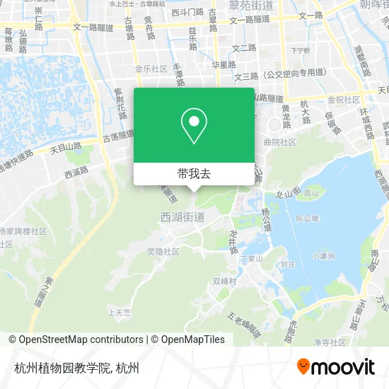 杭州植物园教学院地图