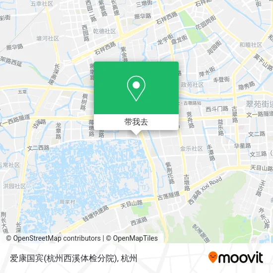 爱康国宾(杭州西溪体检分院)地图