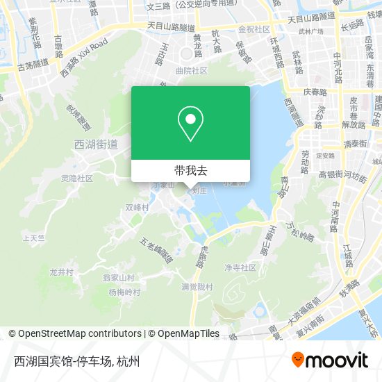 西湖国宾馆-停车场地图