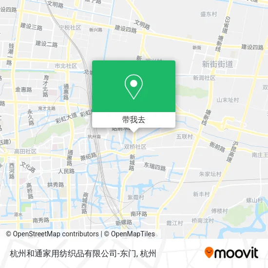 杭州和通家用纺织品有限公司-东门地图