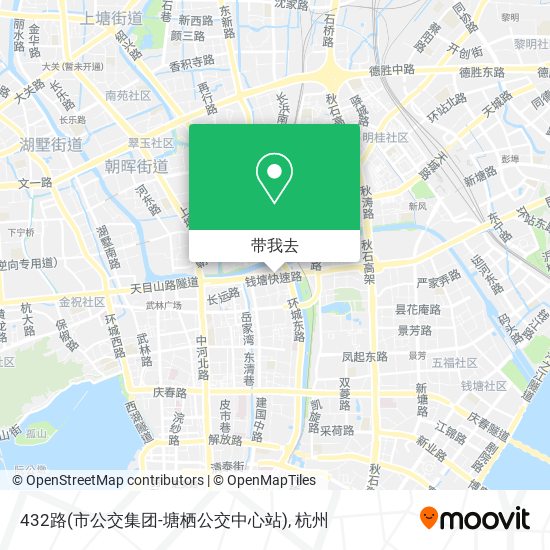 432路(市公交集团-塘栖公交中心站)地图