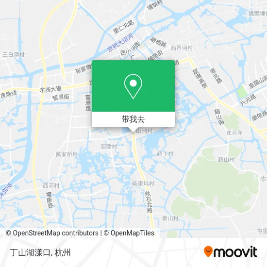 丁山湖漾口地图