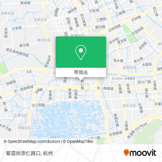 紫霞街崇仁路口地图