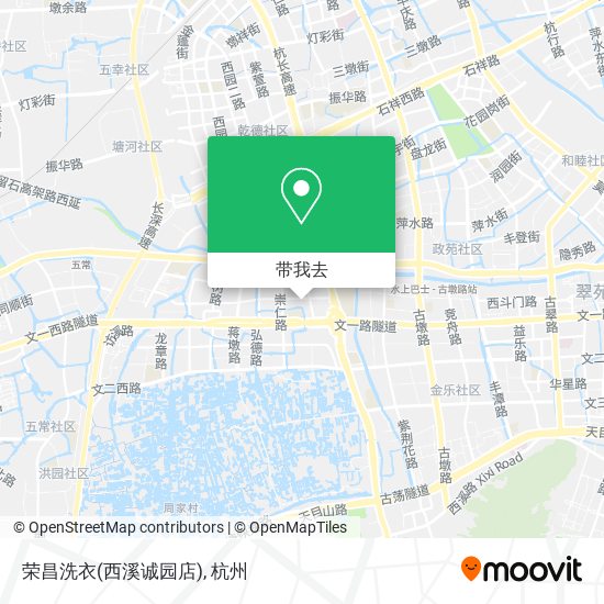 荣昌洗衣(西溪诚园店)地图