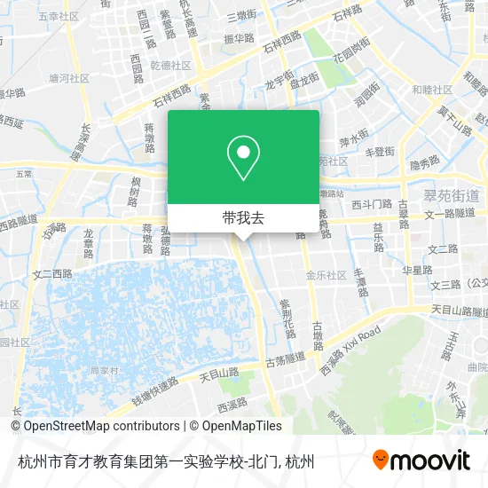 杭州市育才教育集团第一实验学校-北门地图