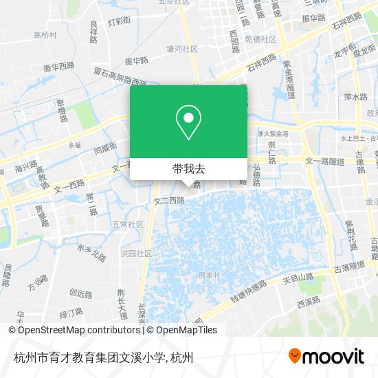 杭州市育才教育集团文溪小学地图