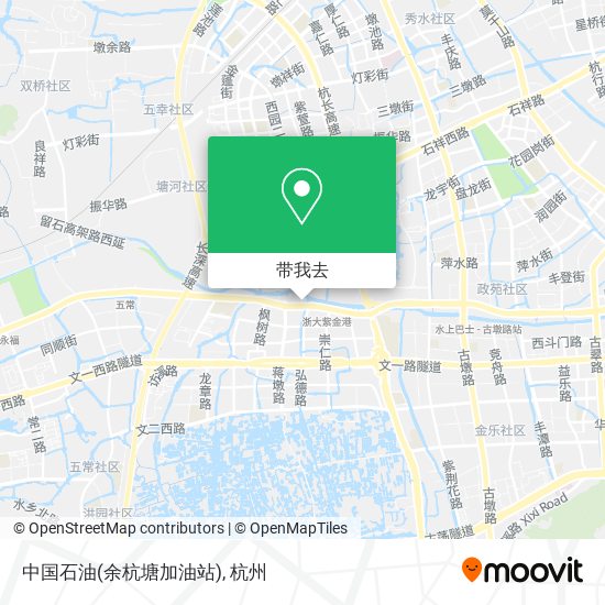 中国石油(余杭塘加油站)地图