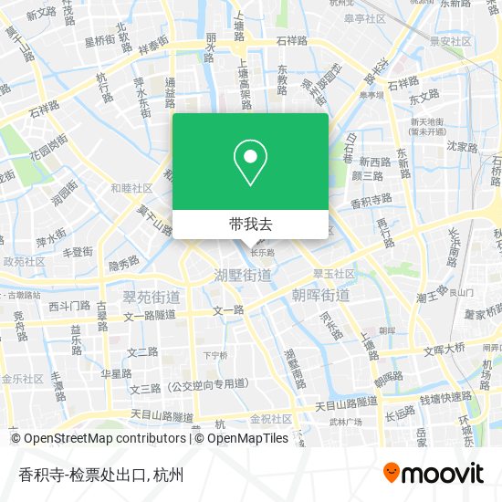 香积寺-检票处出口地图