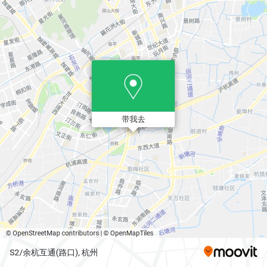 S2/余杭互通(路口)地图