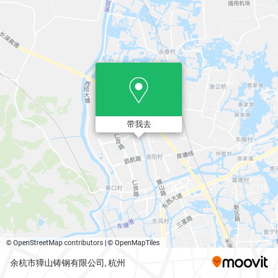 余杭市獐山铸钢有限公司地图