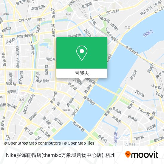 Nike服饰鞋帽店(themixc万象城购物中心店)地图