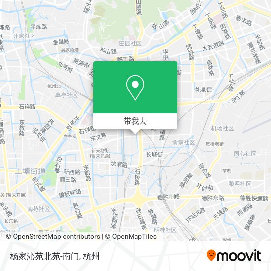 杨家沁苑北苑-南门地图