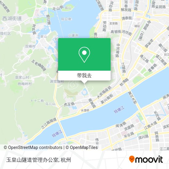 玉皇山隧道管理办公室地图