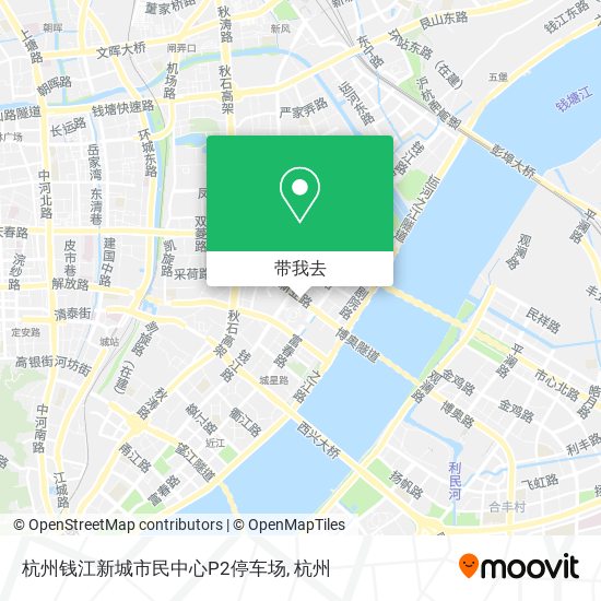 杭州钱江新城市民中心P2停车场地图