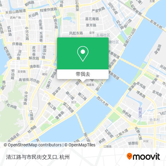 清江路与市民街交叉口地图