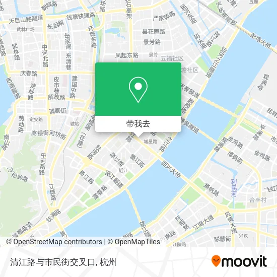 清江路与市民街交叉口地图