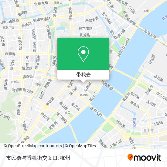 市民街与香樟街交叉口地图