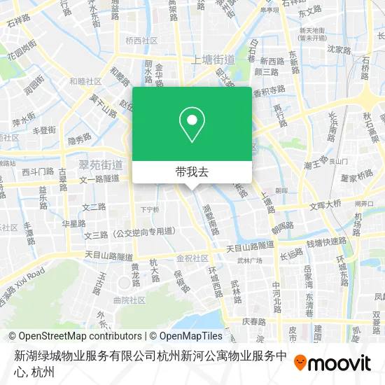 新湖绿城物业服务有限公司杭州新河公寓物业服务中心地图