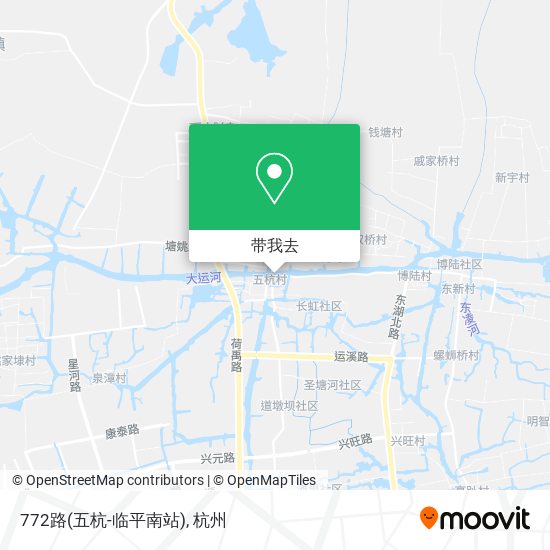772路(五杭-临平南站)地图