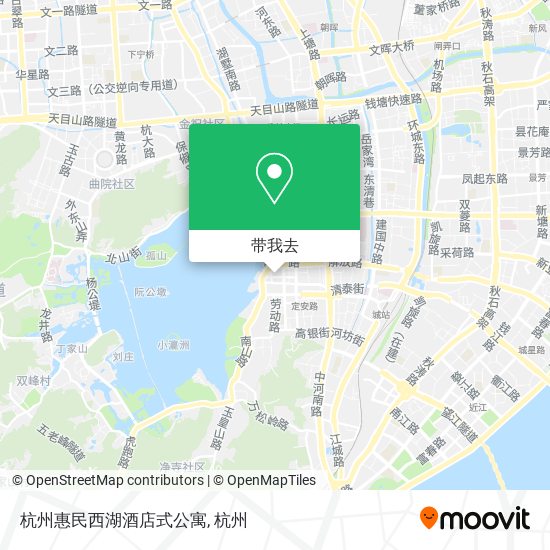 杭州惠民西湖酒店式公寓地图