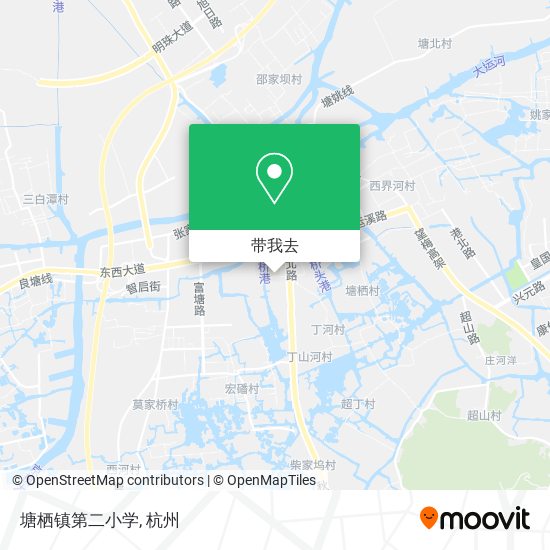 塘栖镇第二小学地图