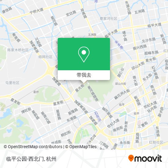 临平公园-西北门地图