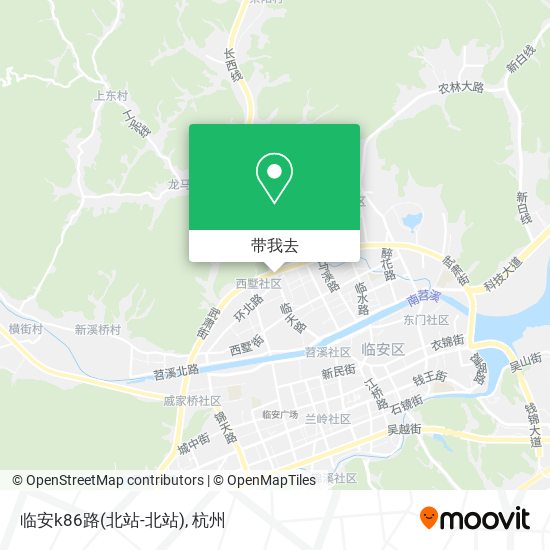临安k86路(北站-北站)地图