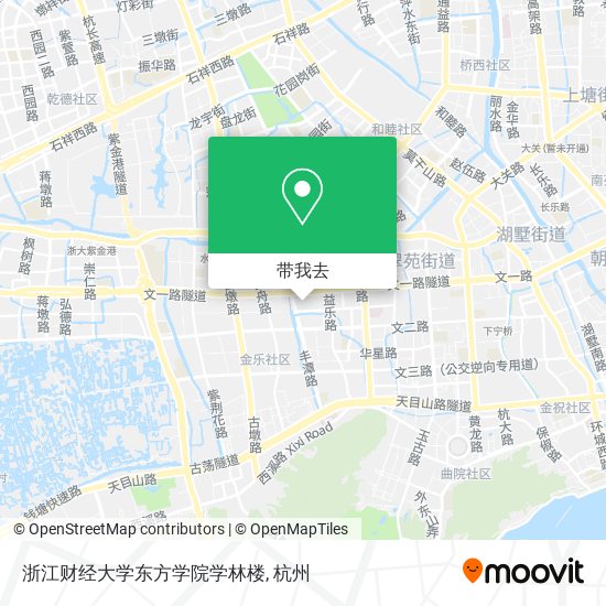 浙江财经大学东方学院学林楼地图