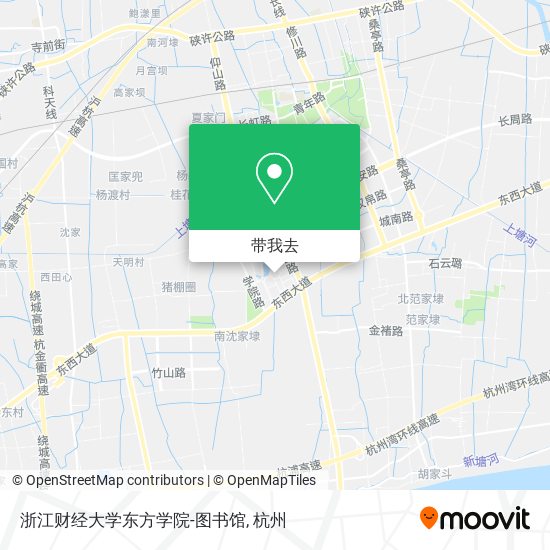浙江财经大学东方学院-图书馆地图