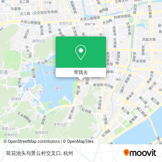 荷花池头与景云村交叉口地图