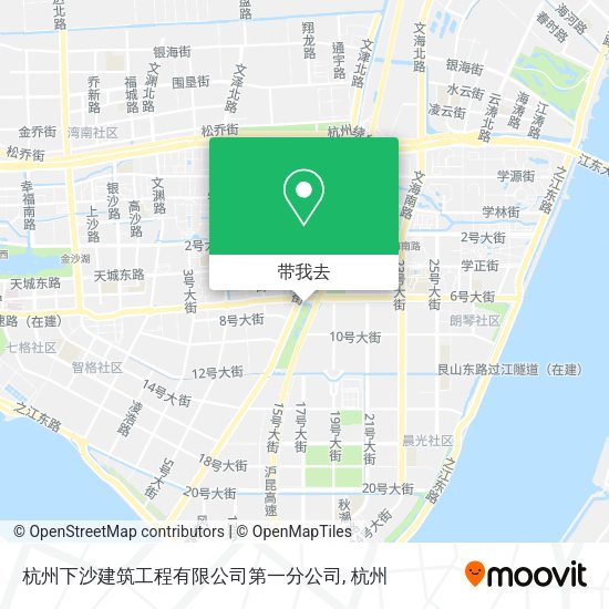 杭州下沙建筑工程有限公司第一分公司地图