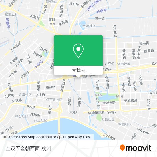金茂五金朝西面地图