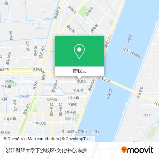 浙江财经大学下沙校区-文化中心地图