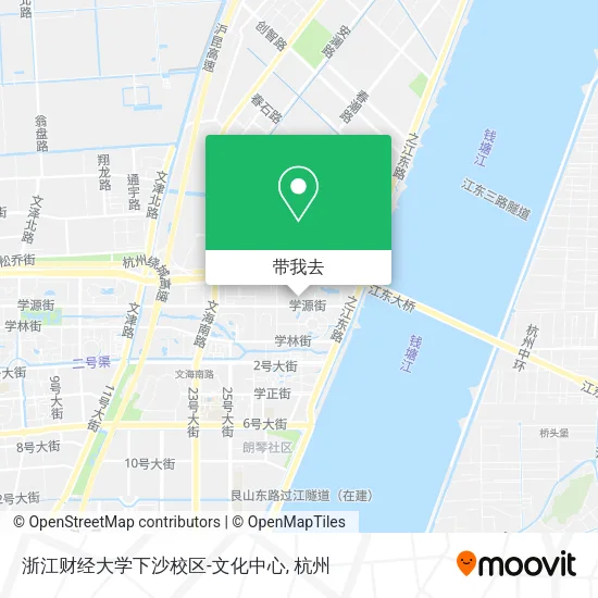 浙江财经大学下沙校区-文化中心地图
