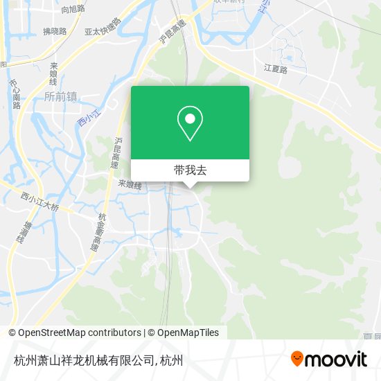 杭州萧山祥龙机械有限公司地图