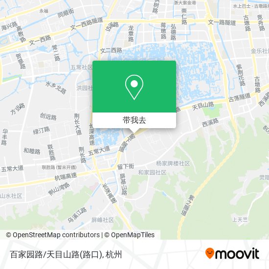 百家园路/天目山路(路口)地图